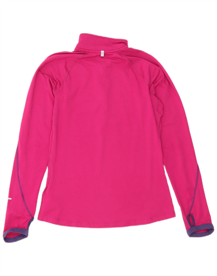 Γυναικεία φόρμα πουλόβερ με φερμουάρ Nike Dri Fit Top 10 Small Pink