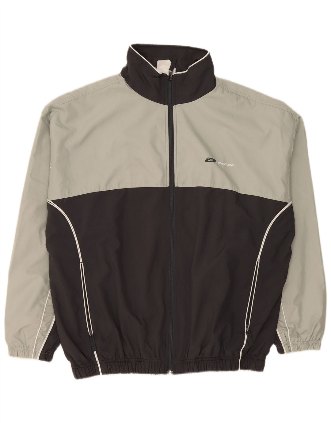 Ανδρική φόρμα Reebok Loose Fit Top Jacket μεσαίο γκρι χρώμα