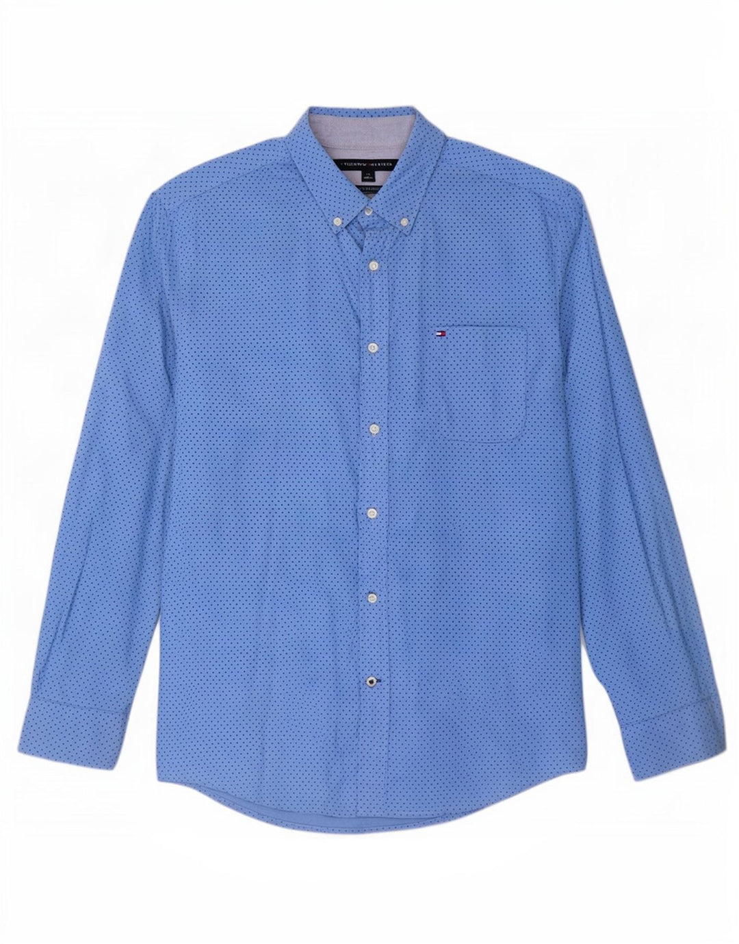 Tommy Hilfiger Ανδρικό πουκάμισο Classic Fit Βαμβακερό με μεγάλο μπλε στίγμα