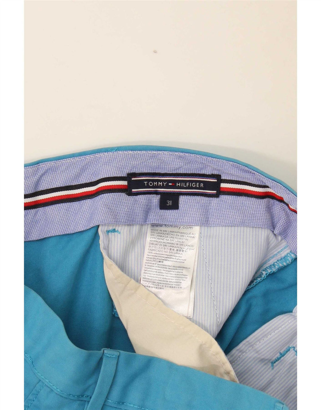 Ανδρικό σορτς Chino Tommy Hilfiger W31 μεσαίο μπλε βαμβακερό