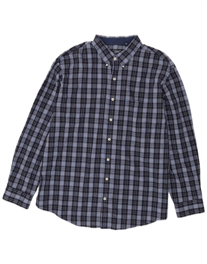 Ανδρικό πουκάμισο Izod 2XL Navy Blue Check Cotton