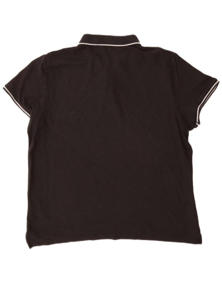 Ανδρικό μπλουζάκι πόλο NIKE 2XL μαύρο βαμβακερό