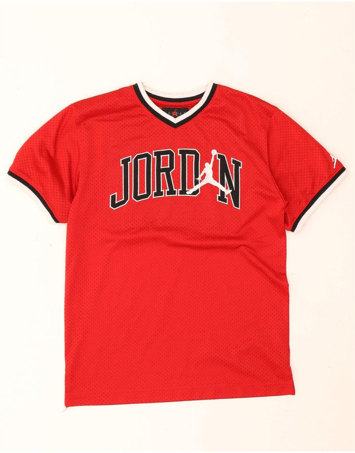 Jordan Boys Graphic T-Shirt Top 12-13 Years Large Red