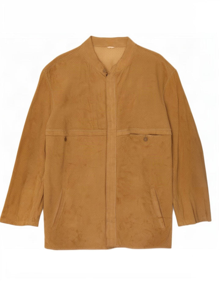 Vintage Ανδρικό Suede Jacket UK 34 XS Beige