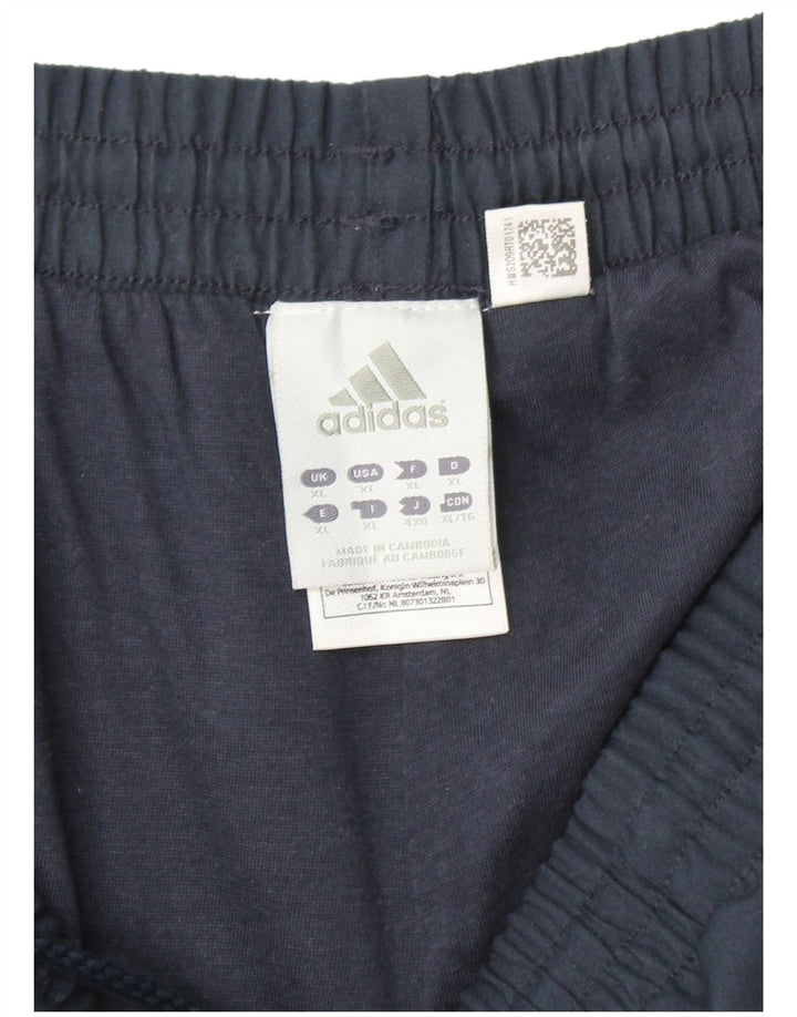 Ανδρική φόρμα ADIDAS Climalite Παντελόνι XL Navy Blue Polyester