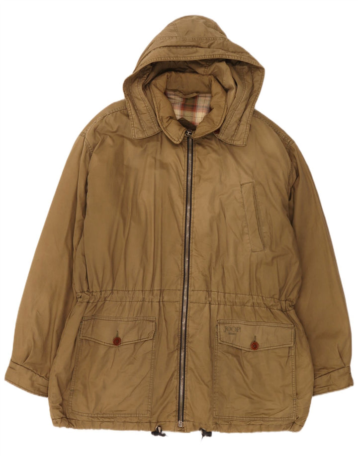 Joop Ανδρικό Μπουφάν Parka με Κουκούλα IT 54 2XL Χακί Βαμβακερό