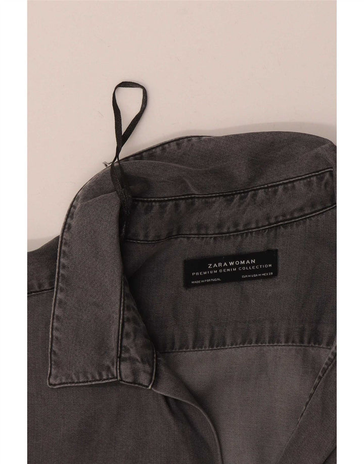 Zara γυναικείο πουλόβερ πουλόβερ με μανίκια 3/4 UK 14 μεσαίου γκρι