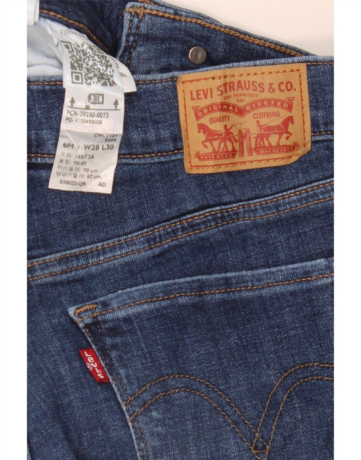 Γυναικείο τζιν κλασικό ίσιο Levi's US 6 Medium W28 L30 Μπλε βαμβακερό