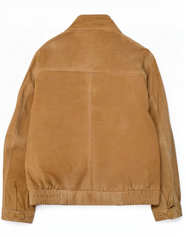 Vintage Ανδρικό Suede Jacket IT 54 2XL Beige Leather