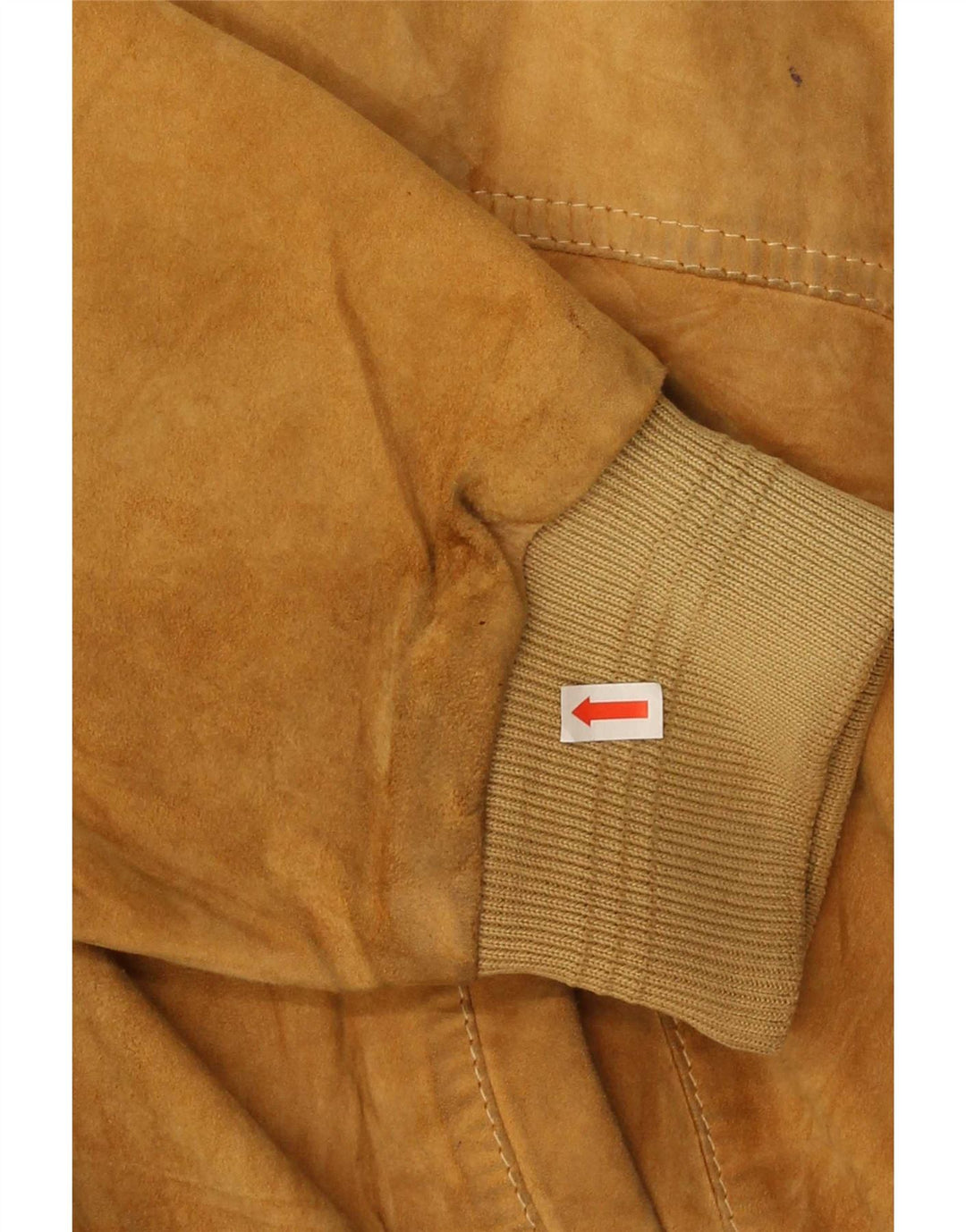 Vintage Ανδρικό Suede Bomber Jacket IT 50 Large Beige