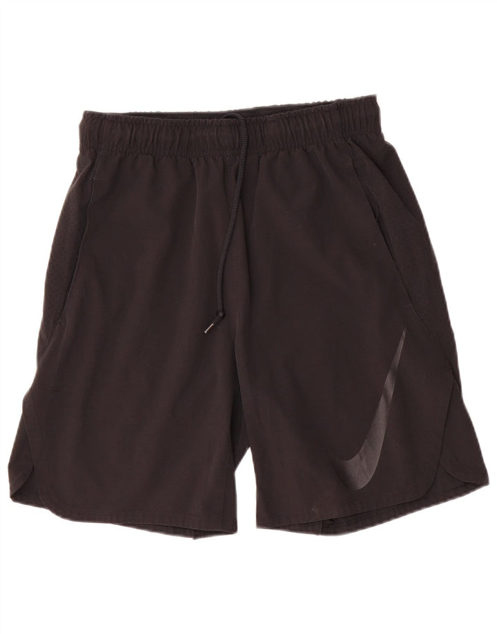 Γραφικό αθλητικό σορτς Nike ανδρικό Dri Fit, μικρό μαύρο πολυεστέρα
