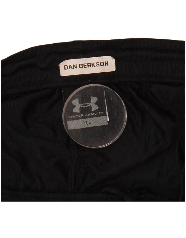 UNDER Armour Boys Sport σορτς 11-12 ετών Μεγάλο Μαύρο Πολυεστέρα