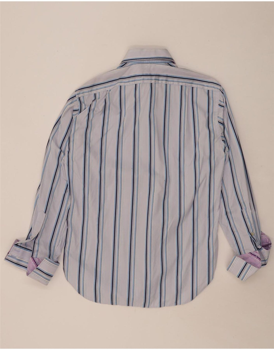 TED BAKER Ανδρικό πουκάμισο Νούμερο 16 Μεγάλο Μπλε Ριγέ