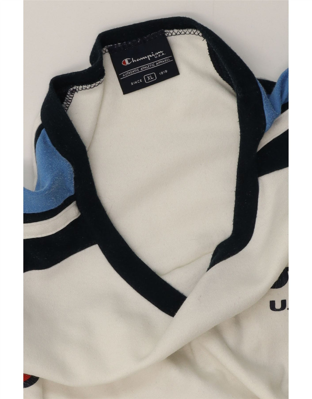 CHAMPION Γυναικείο τοπ μακρυμάνικο UK 18 XL White Colourblock