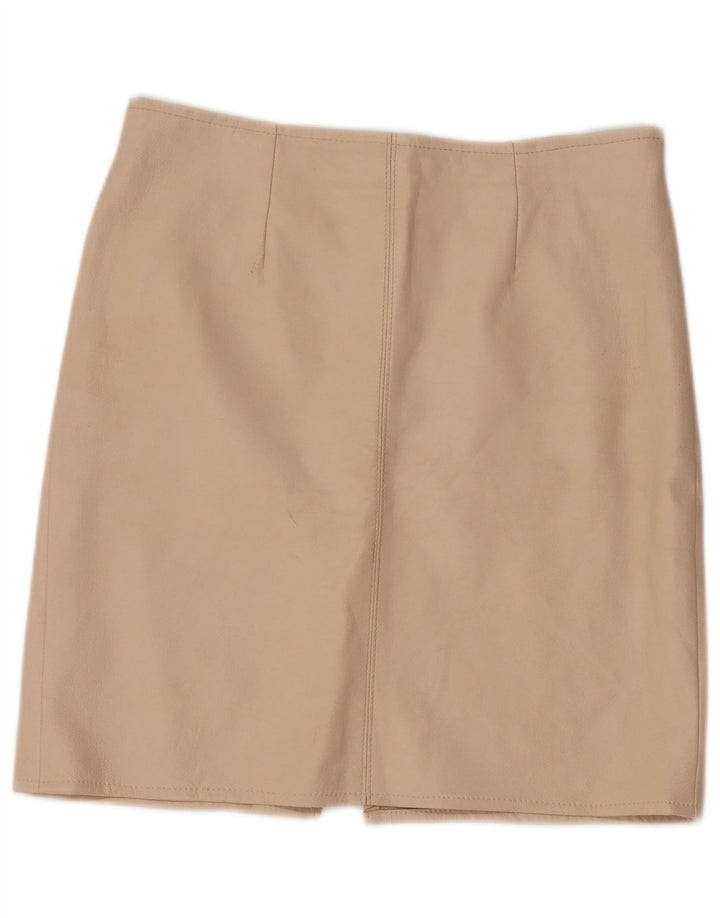 Vintage Γυναικεία Δερμάτινη Φούστα W30 Medium Beige