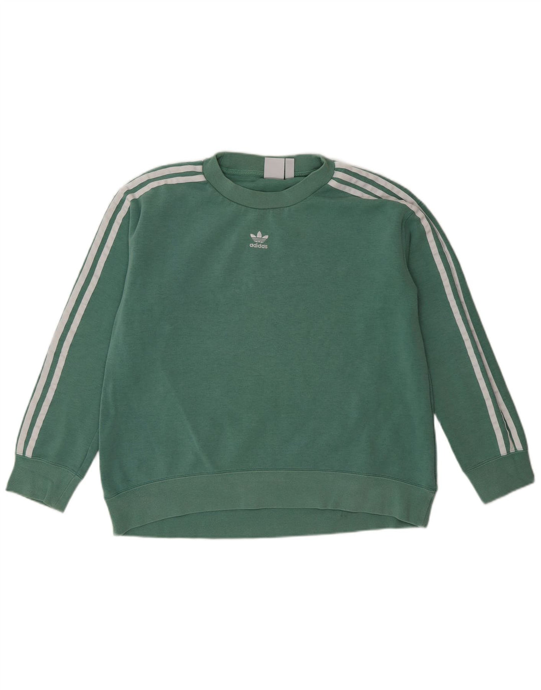 Γυναικείο φούτερ Adidas Oversized Jumper UK 8 Μικρό πράσινο βαμβακερό