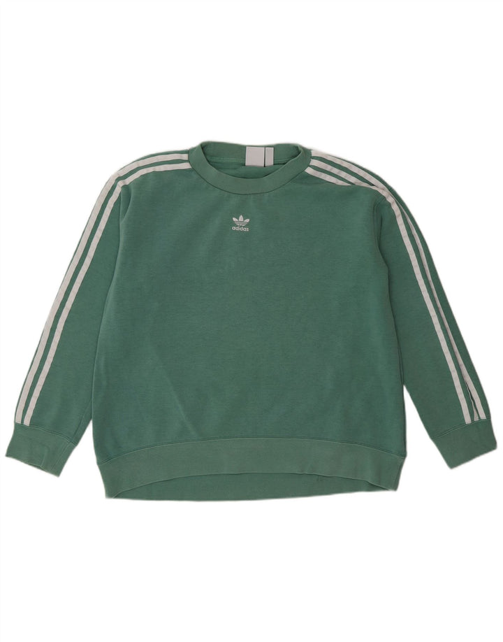 Γυναικείο φούτερ Adidas Oversized Jumper UK 8 Μικρό πράσινο βαμβακερό