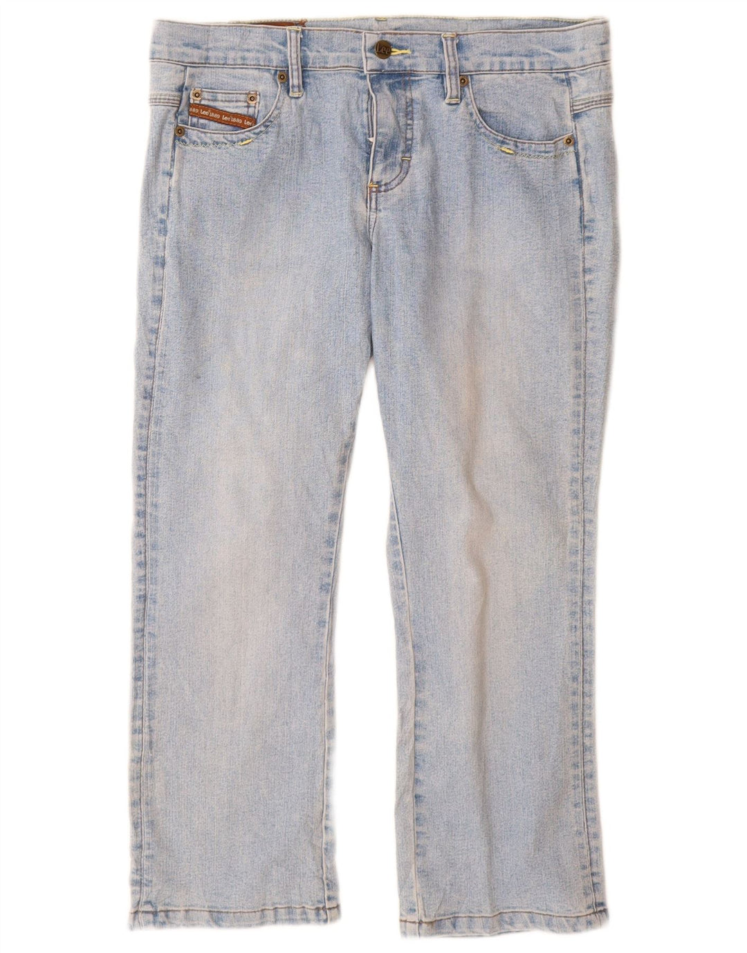 Lee Womens Cropped Jeans W32 L24 Blue