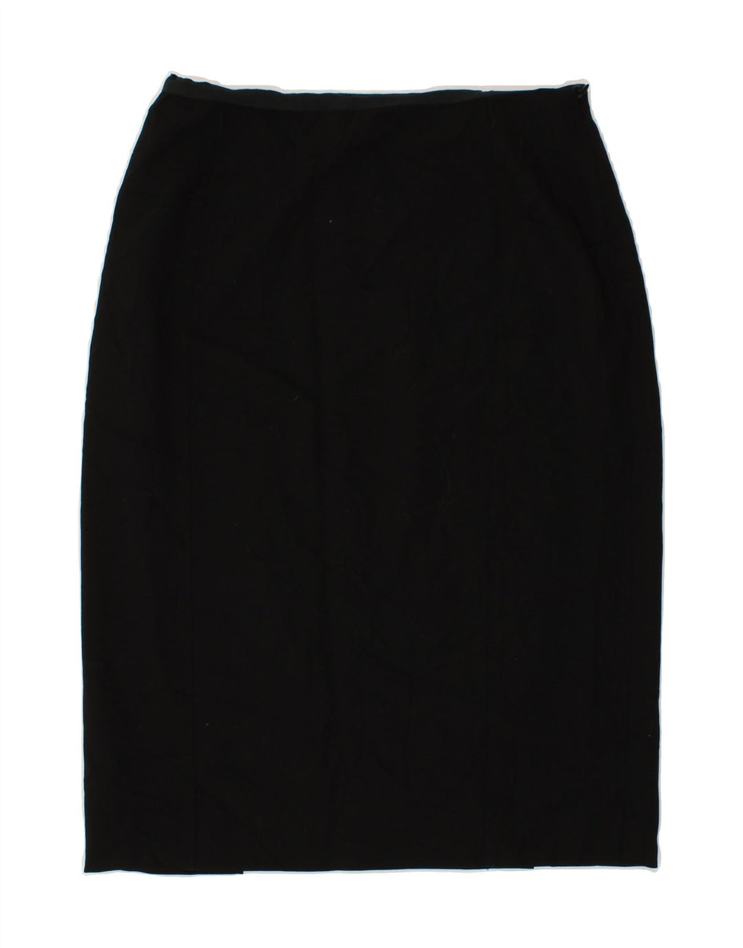 Γυναικεία Midi Φούστα JAEGER UK 12 Medium W28 Μαύρη μάλλινη