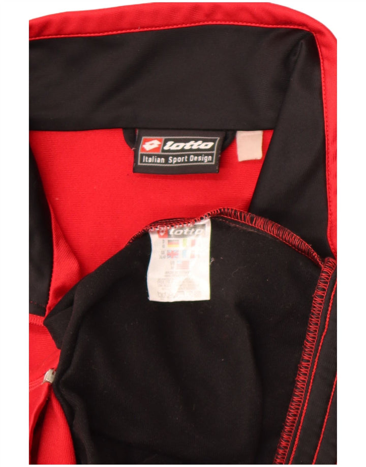 Ανδρική φόρμα Lotto Graphic Top Jacket UK 38/40 Medium Red Colourblock