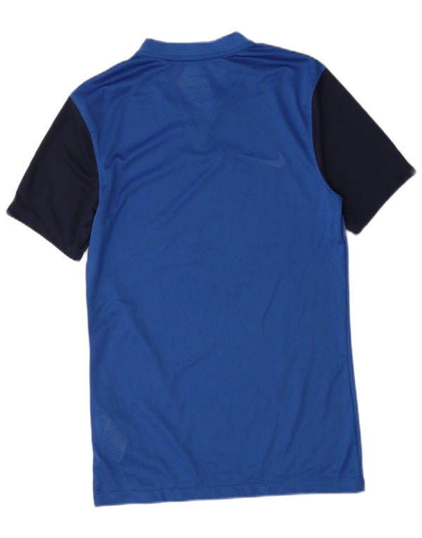 Ανδρικό μπλουζάκι Nike Dri Fit Slim Fit Top Small Blue Colorblock Πολυεστέρας