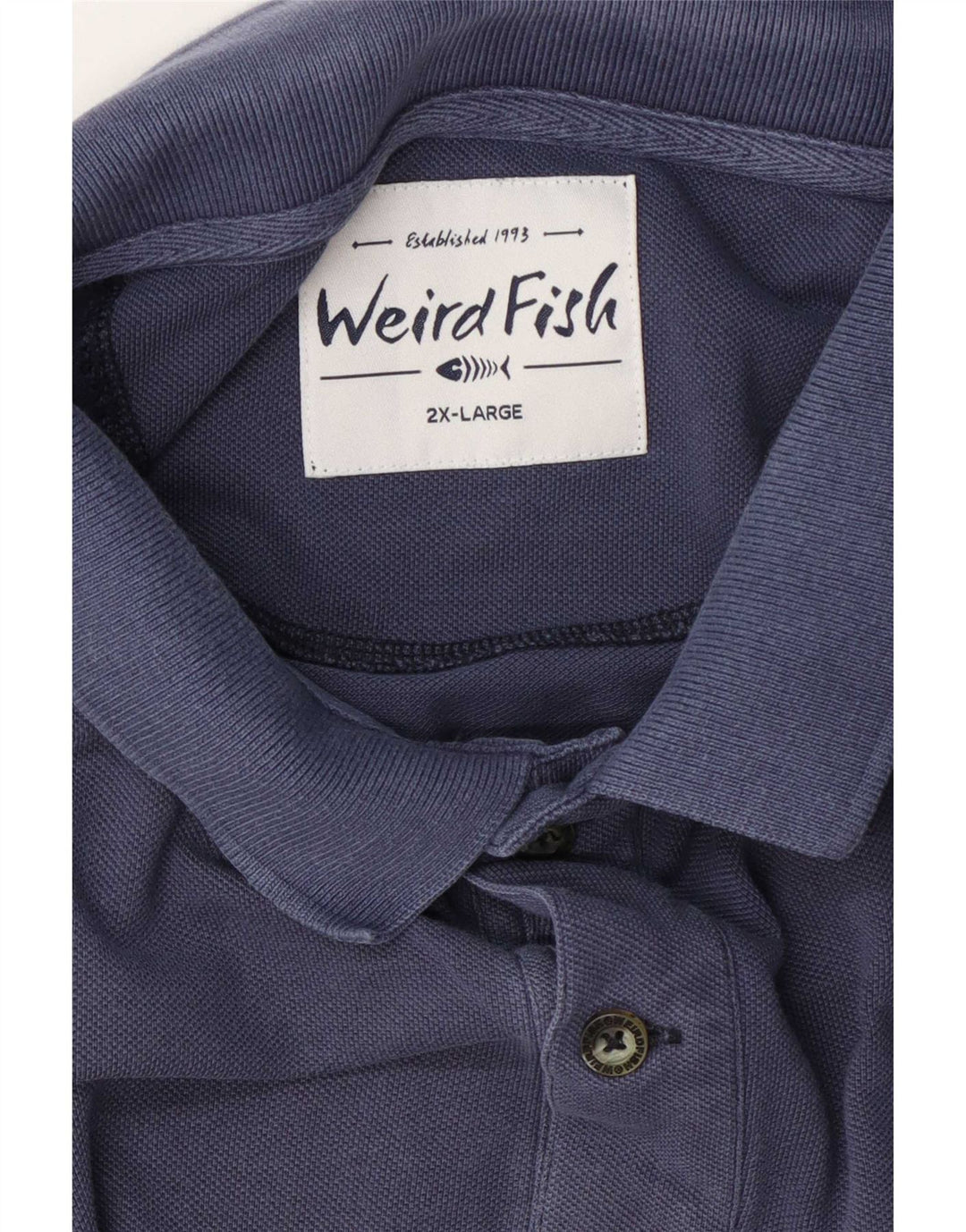 Weird Fish Ανδρικό Πόλο Μπλουζάκι 2XL Navy Blue