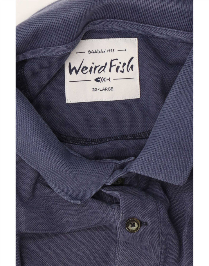 Weird Fish Ανδρικό Πόλο Μπλουζάκι 2XL Navy Blue