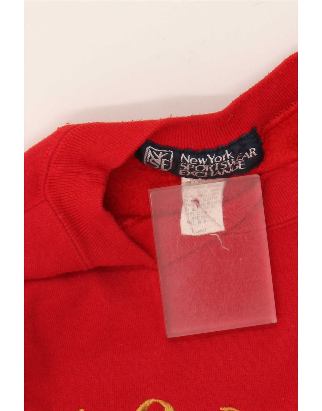 Vintage ανδρικό γραφικό φούτερ Jumper XL Κόκκινο βαμβακερό