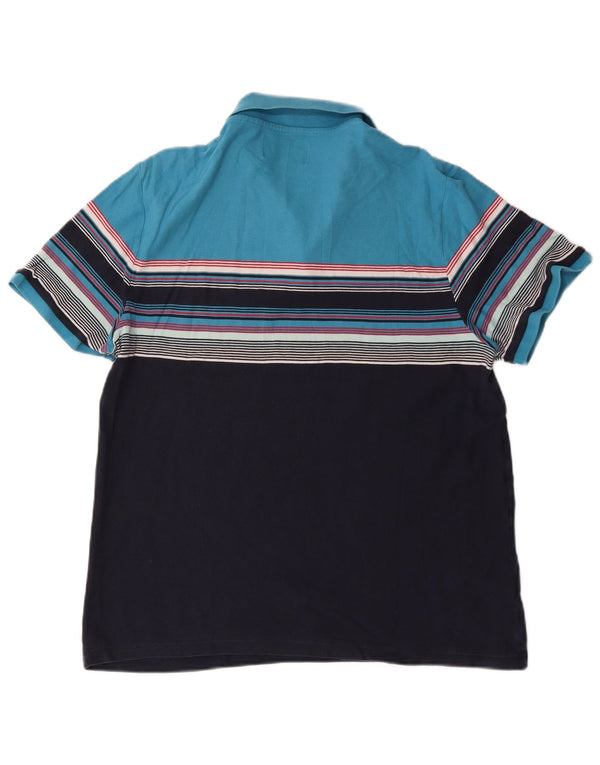 Ανδρικό πουκάμισο πόλο Penguin XL Navy Blue Colorblock Βαμβακερό