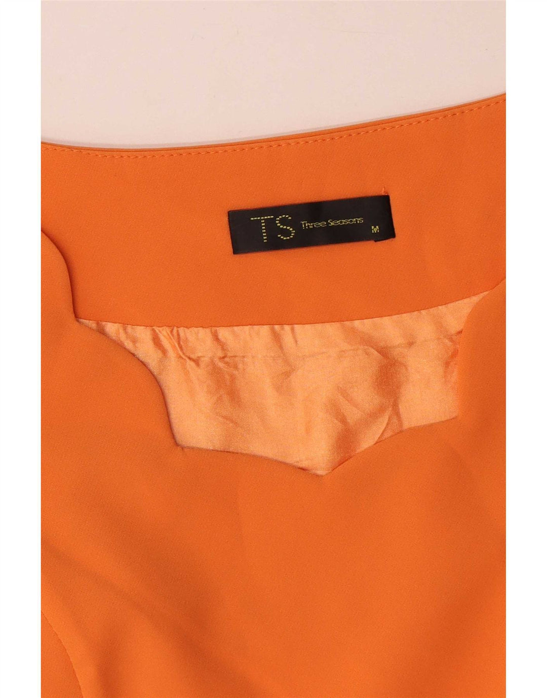 Vintage γυναικείο φόρεμα A-Line UK 12 Medium Orange