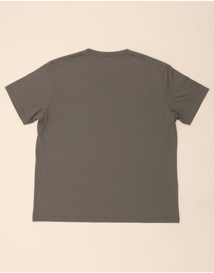 LEE Mens Graphic T-Shirt Top XL Grey Striped Cotton