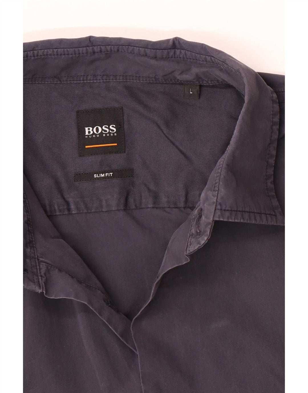 Ανδρικό πουκάμισο Hugo Boss Slim Fit Large Navy Blue