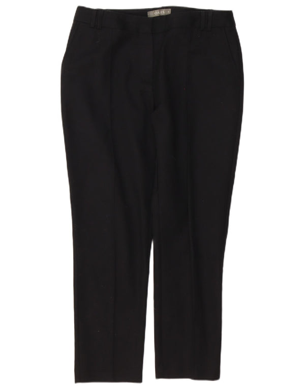 Γυναικείο ίσιο παντελόνι Chino Oasis UK 10 Small W30 L26 μαύρο βαμβακερό