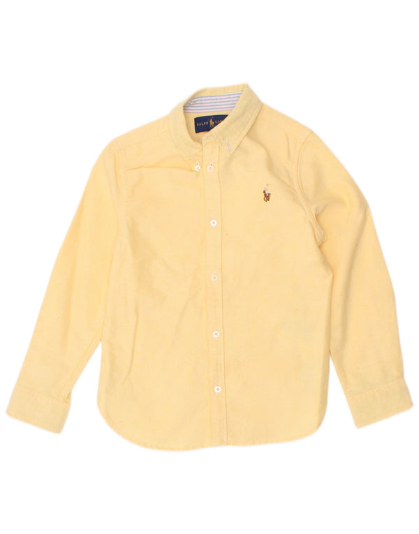 Ralph Lauren Boys πουκάμισο 4-5 ετών κίτρινο βαμβακερό