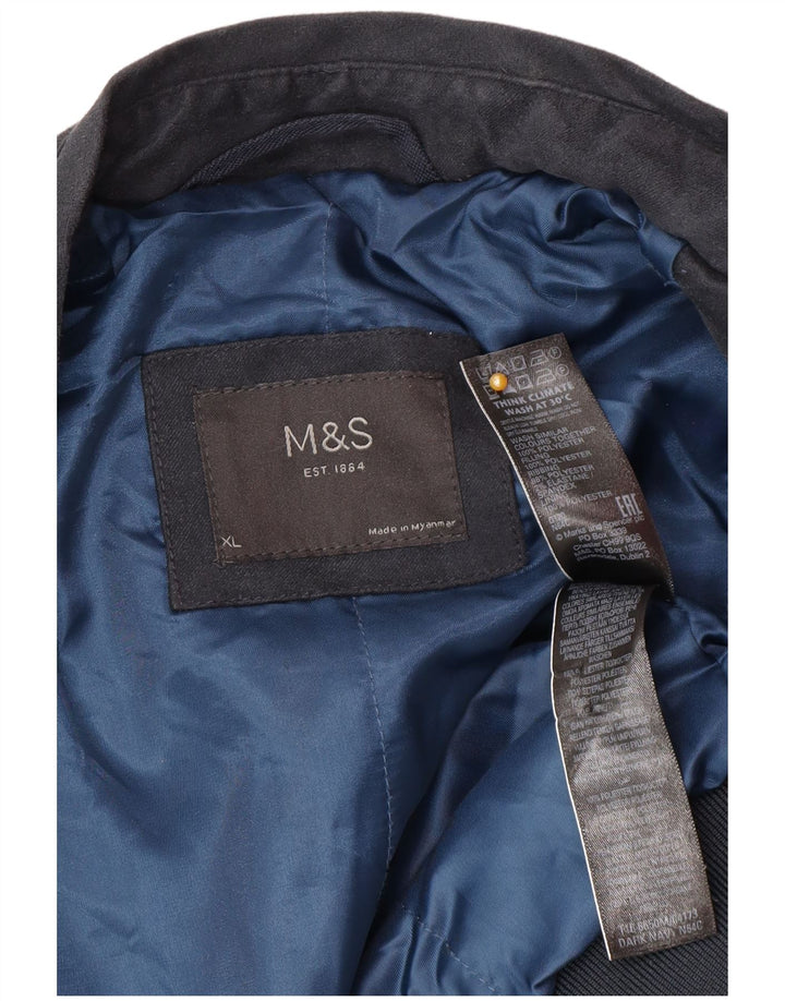 Ανδρικό μπουφάν μπουφάν Marks & Spencer UK 42 XL Navy Blue Polyester
