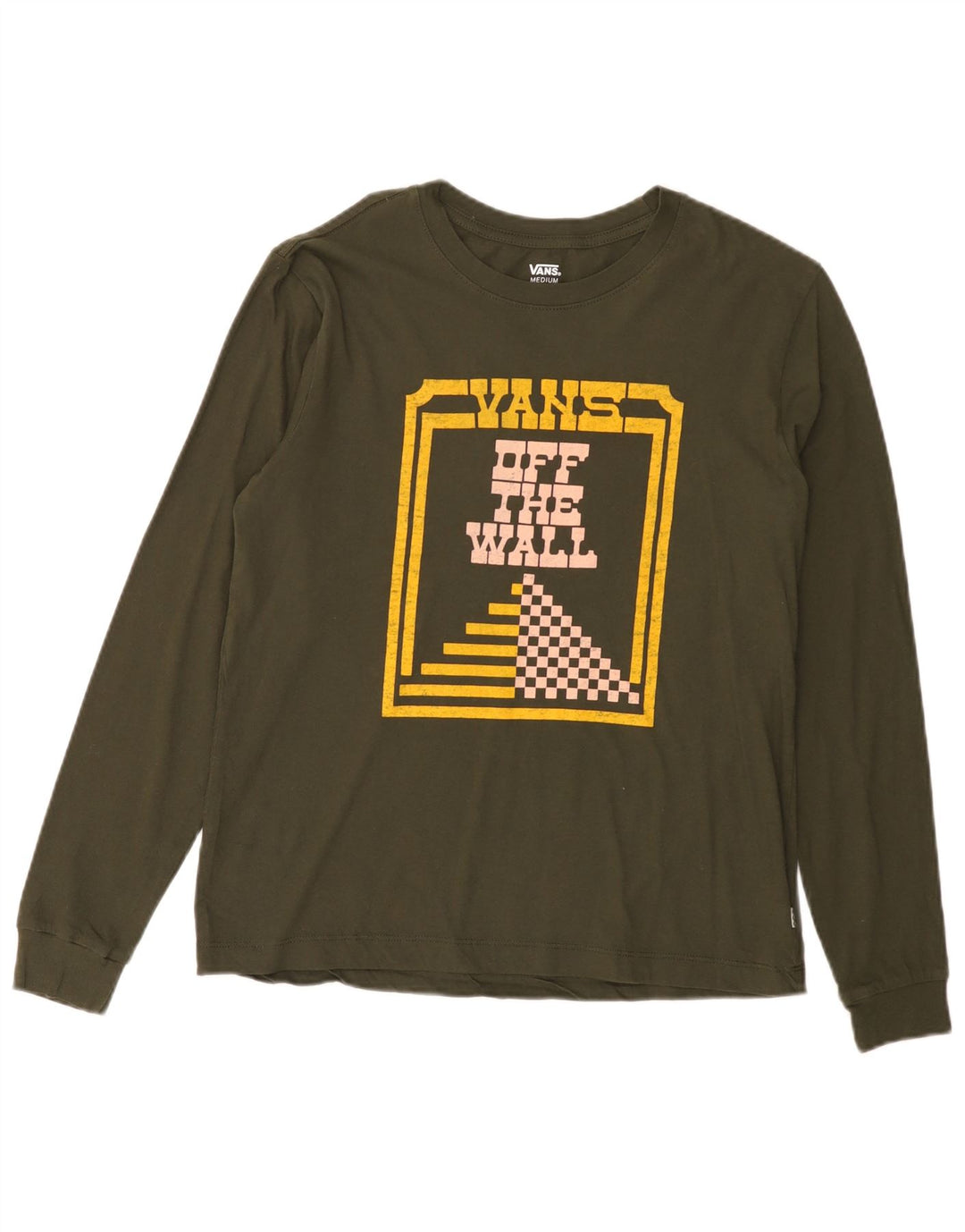 Vans Ανδρικό γραφικό τοπ με μακρυμάνικο μεσαίο χακί βαμβάκι