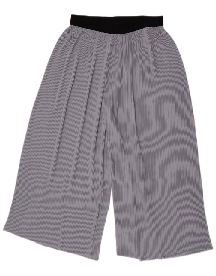 Zara Γυναικείο Παντελόνι Capri Cullotes Medium W28 L21 Blue Colourblock