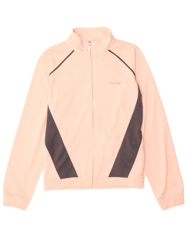 Γυναικεία φόρμα Reebok Top Jacket UK 12 Medium Pink Colourblock Polyester