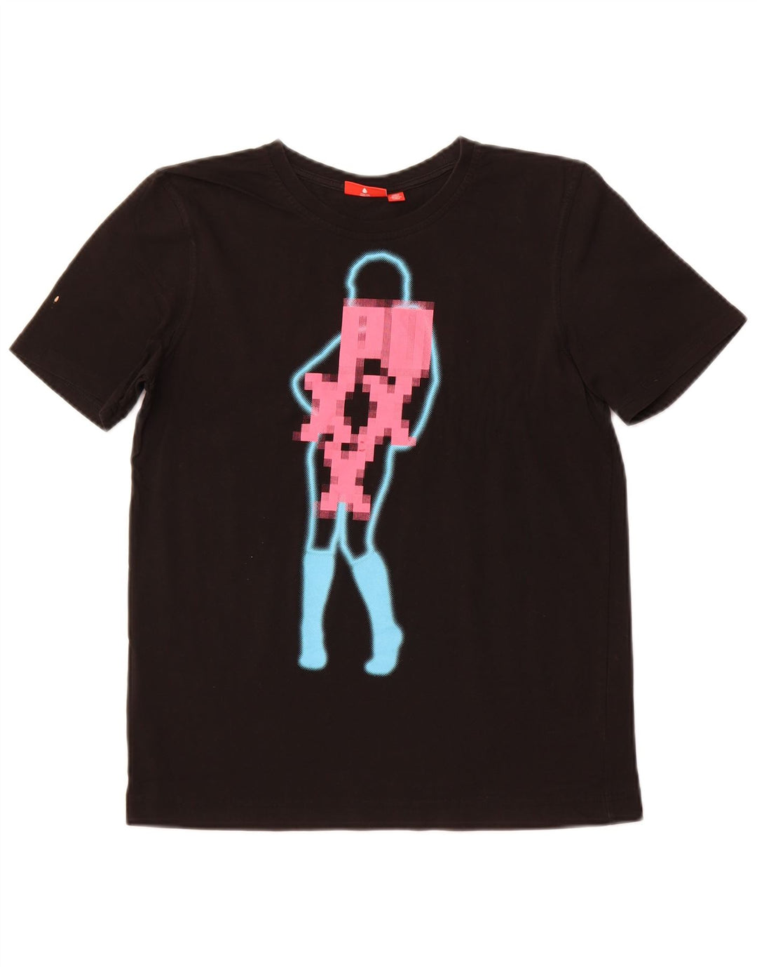 Γυναικείο γραφικό μπλουζάκι PUMA Top UK 10 Small μαύρο βαμβακερό