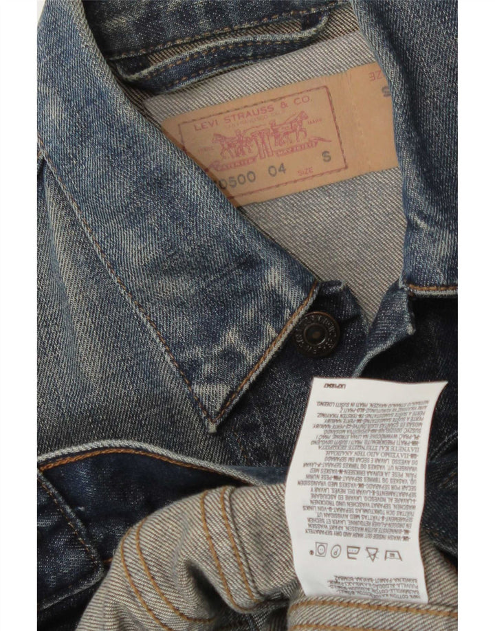 Ανδρικό τζιν μπουφάν Levi's UK 36 Small Navy Blue Cotton