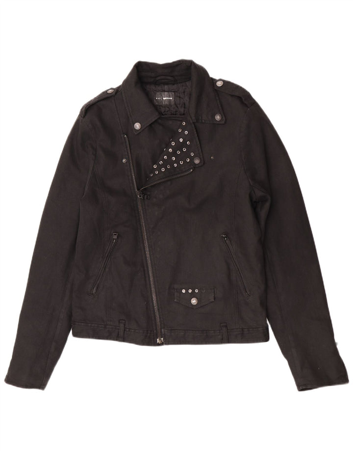 Ανδρικό τζιν Biker Jacket Gas IT 50 μεγάλο μαύρο βαμβακερό