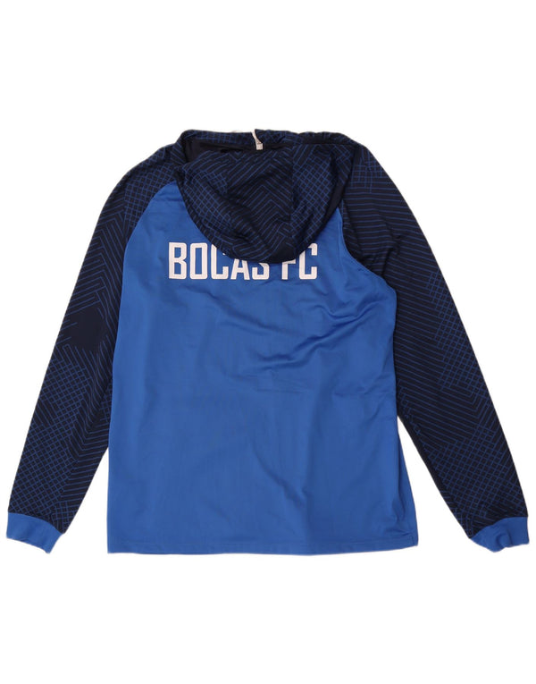 Nike Mens Bocas F.C. Γραφικό πουλόβερ με κουκούλα με φερμουάρ XL Blue Colourblock