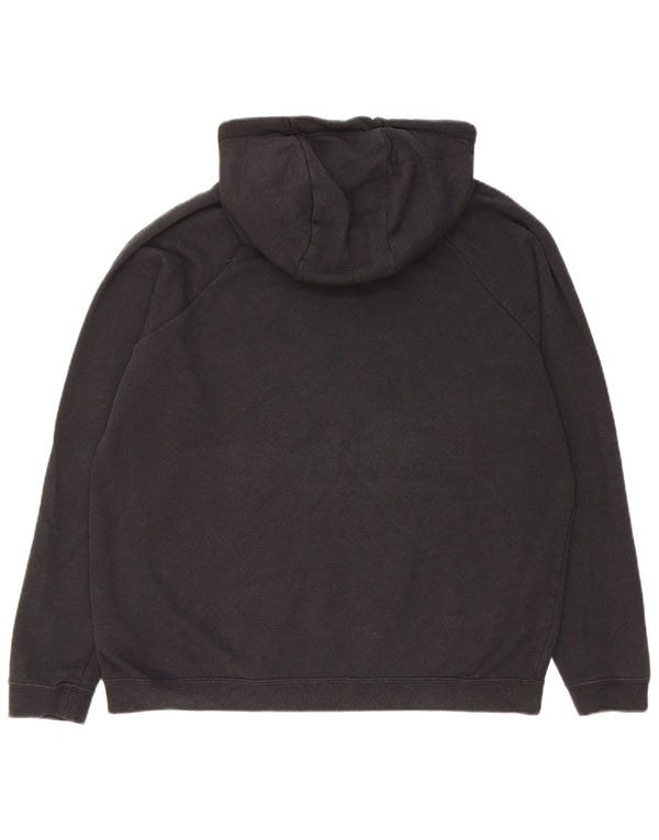 Nike Γυναικείο Hoodie Jumper UK 16 Large μαύρο βαμβακερό