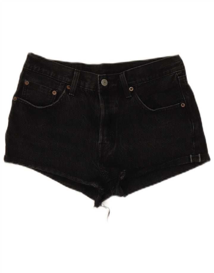 Γυναικείο σορτς Levi's 501 τζιν W27 Μικρό μαύρο βαμβακερό
