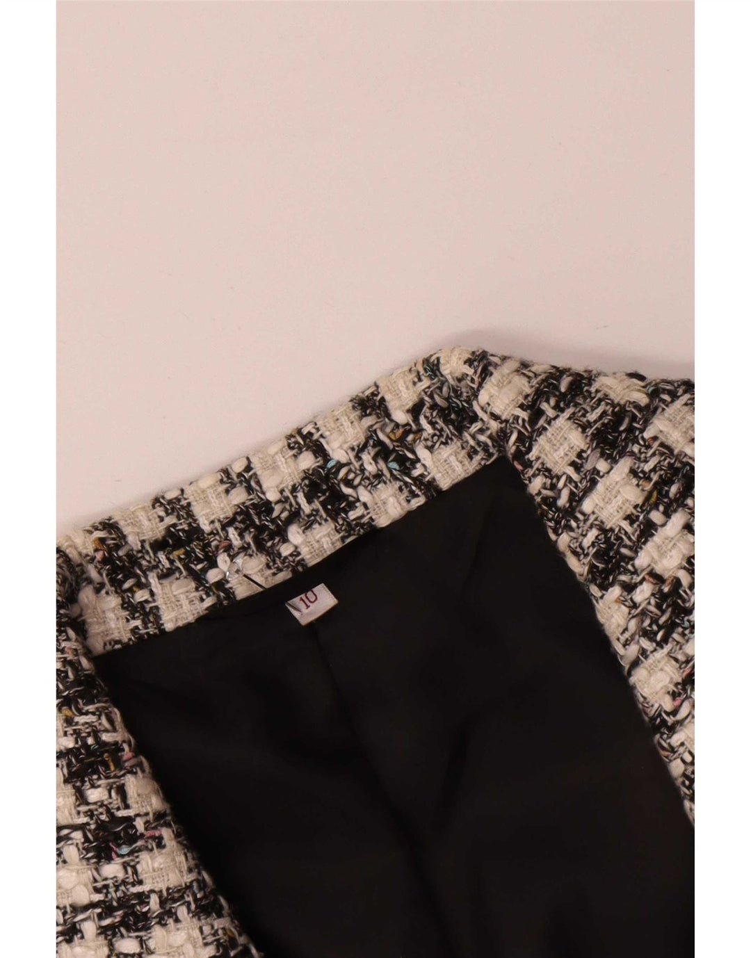 Vintage γυναικείο σακάκι με 3 κουμπιά σακάκι UK 10 Small Black Houndstooth