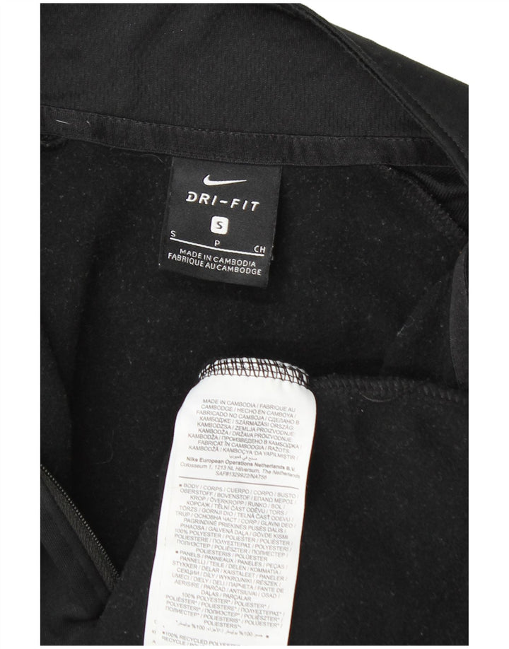 Ανδρική φόρμα Nike Dri Fit με γραφικό πουλόβερ με φερμουάρ Μπλούζα Small Black