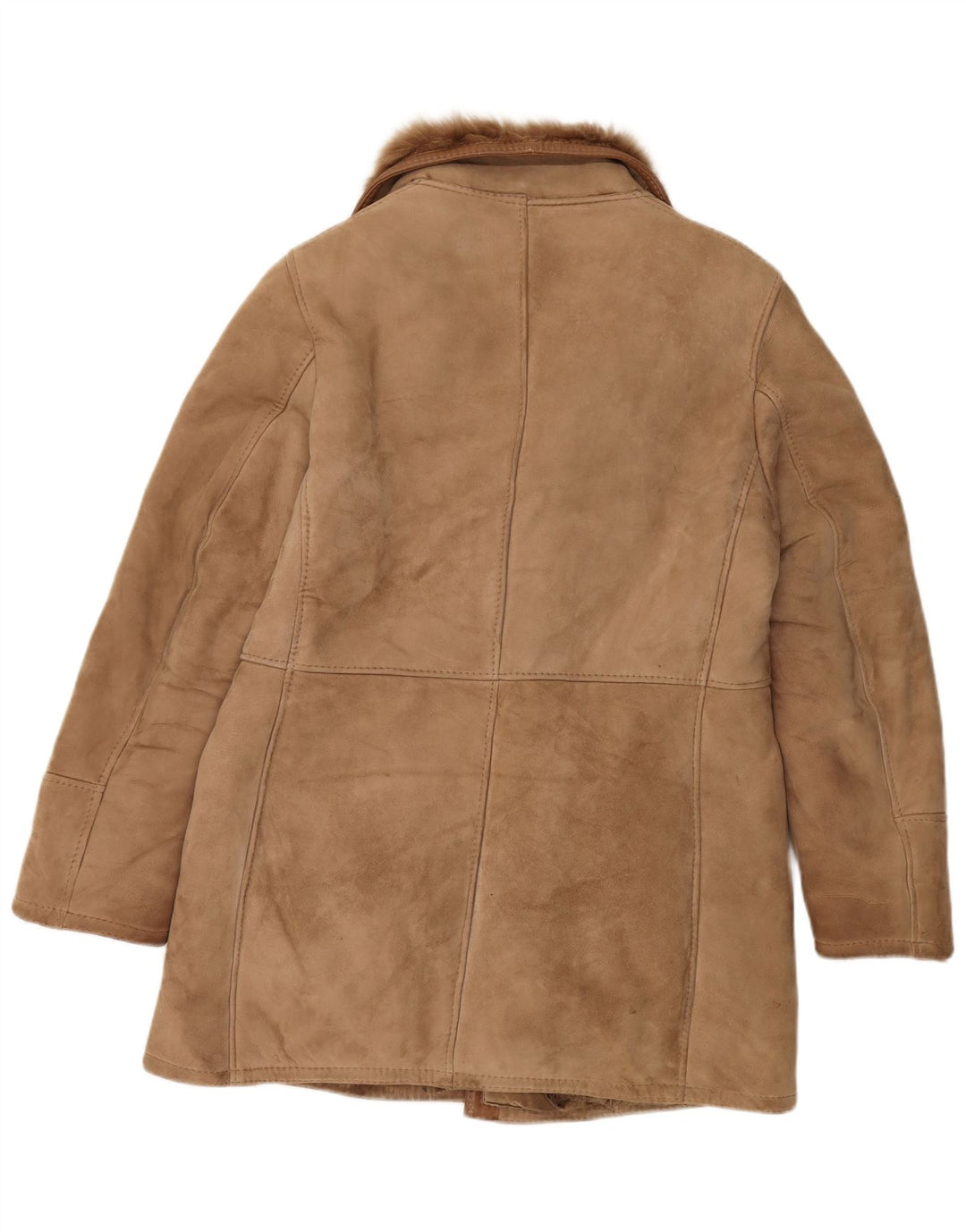 Vintage Ανδρικό Μπουφάν Shearling IT 50 Large Brown Leather