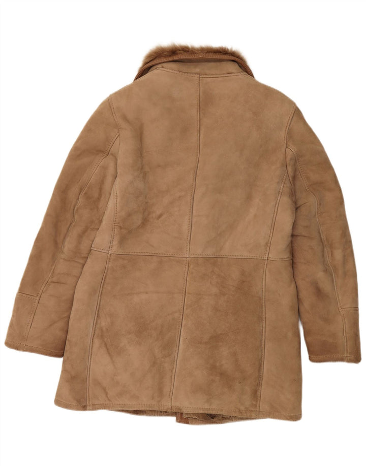 Vintage Ανδρικό Μπουφάν Shearling IT 50 Large Brown Leather