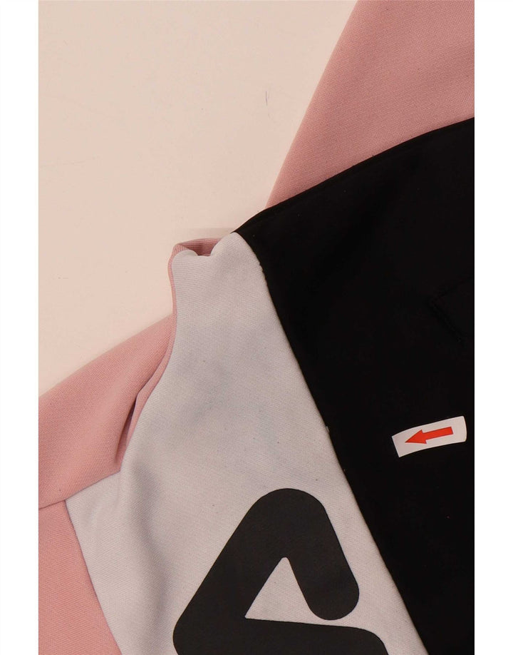 Γυναικεία φόρμα γραφικών Fila Top Jacket UK 14 Medium Pink Colourblock
