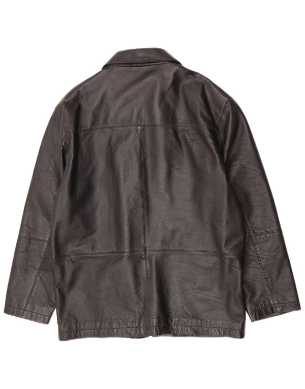 Angelo Litrico Ανδρικό Δερμάτινο Μπουφάν UK 36 Small Black Leather